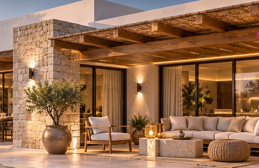 Konut üretimleri için geçici villa konsepti